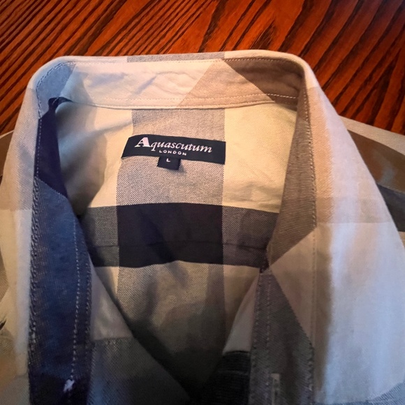 Original Aquascutum London Large Check Dress Shirt - Picture 4 of 5